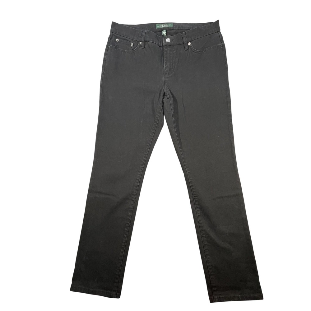 Lauren Ralph Lauren Black Jeans Modern Skinny Denim Womens Size 10